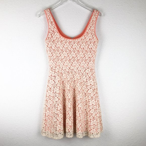 love...ady Dresses & Skirts - Love...Ady Floral Lace Skater Dress Size M